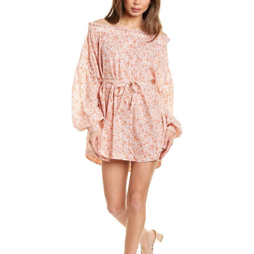 Maje Regtima Coral Mini Floral Dress with Tags